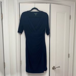Navy midi lauren Ralph Lauren dress